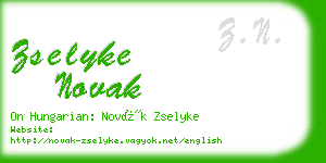 zselyke novak business card